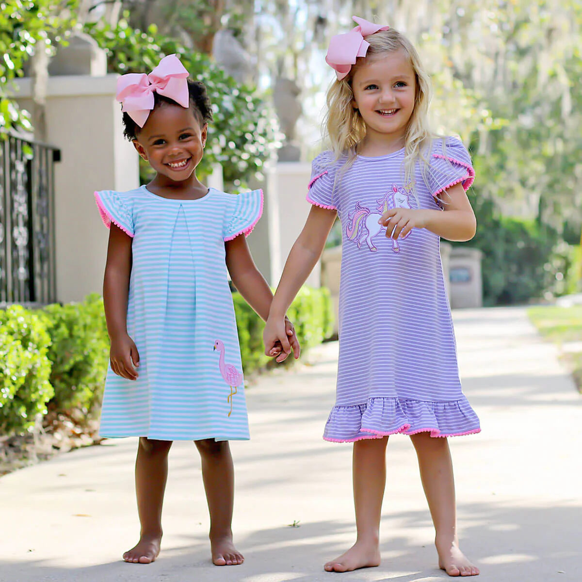Unicorn Lavender Stripe Milly Dress - Image 6