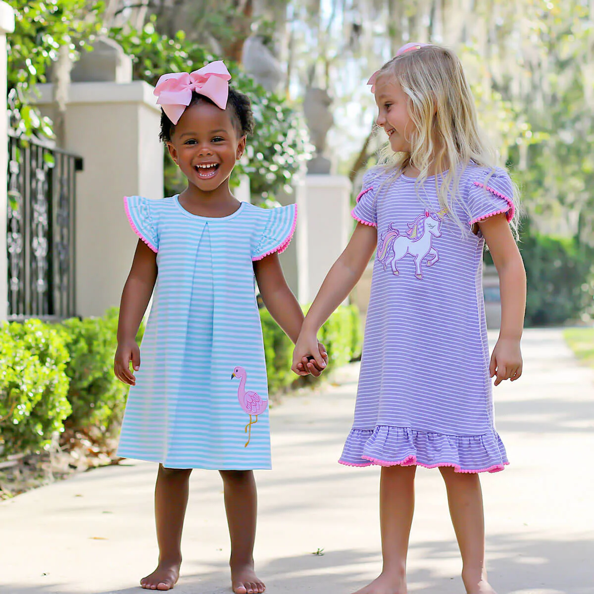 Unicorn Lavender Stripe Milly Dress - Image 7