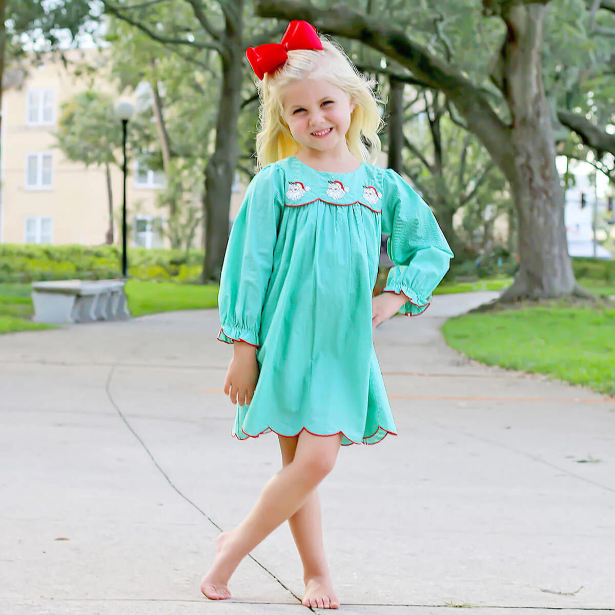 Waiting For Santa Amelia Long Sleeve Dress