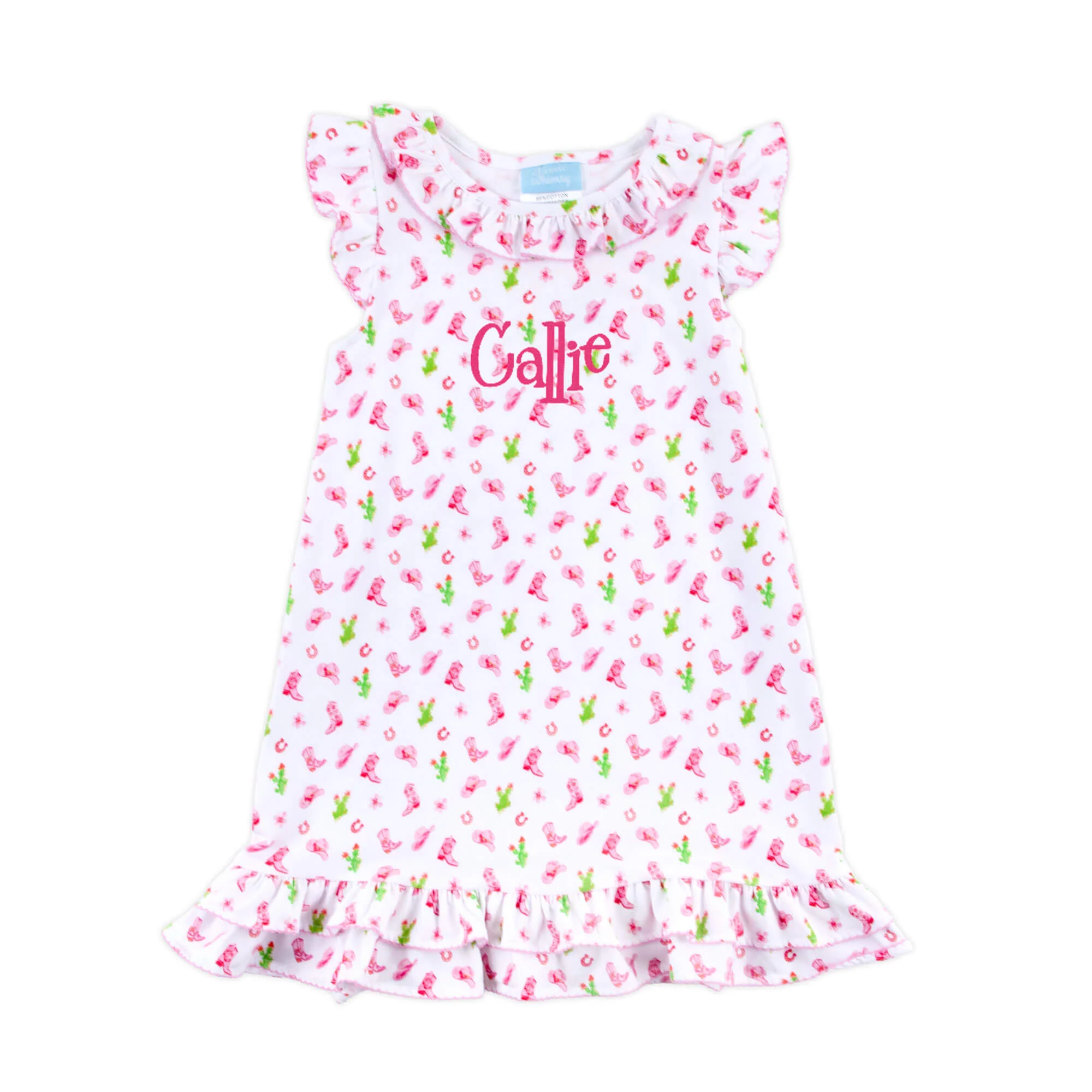 Western Cowboy Pink Adalyn Dress