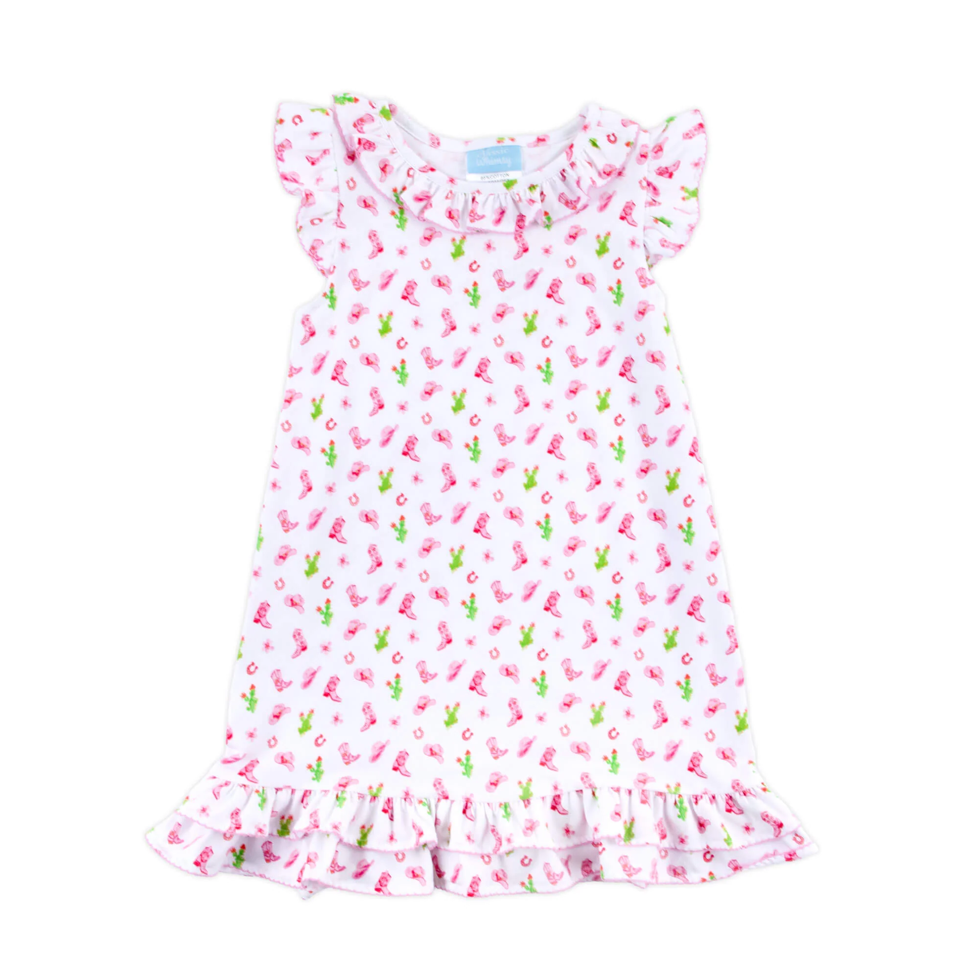 Western Cowboy Pink Adalyn Dress - Image 3