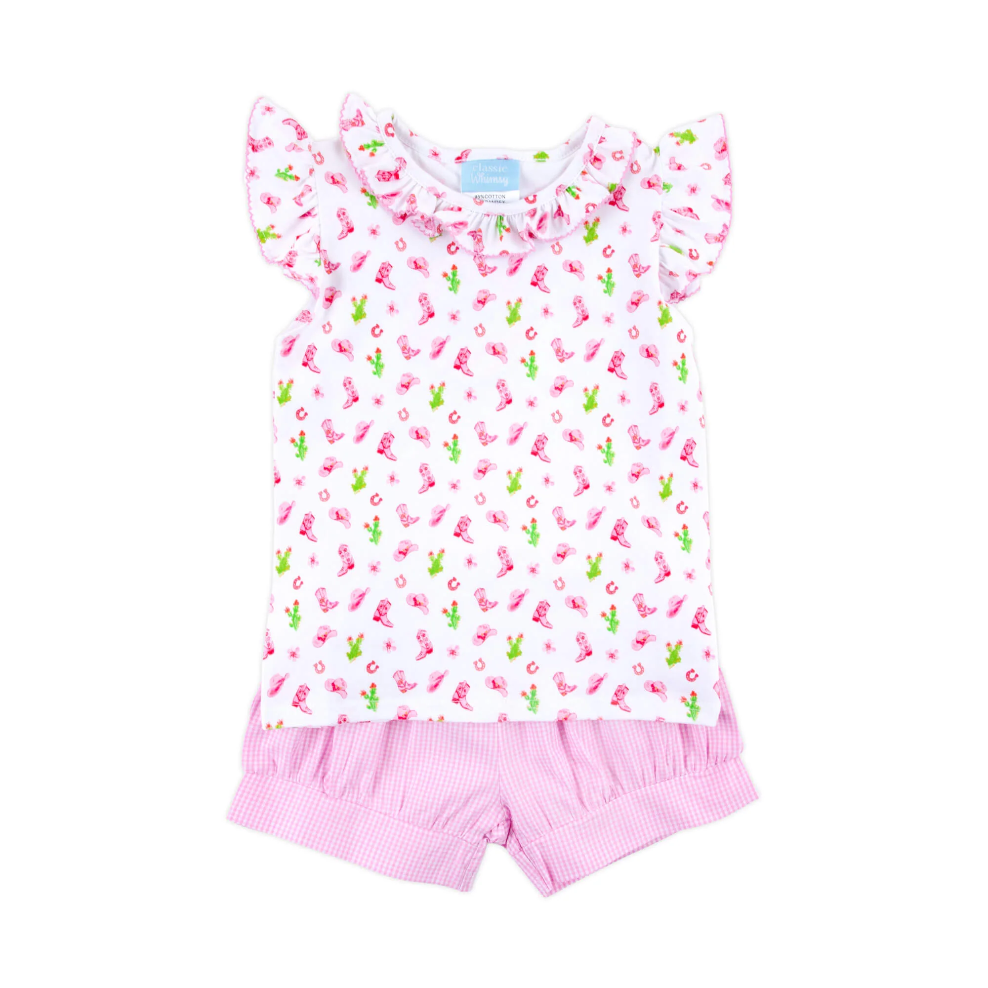 Western Cowboy Pink Adalyn Short Set - Image 6