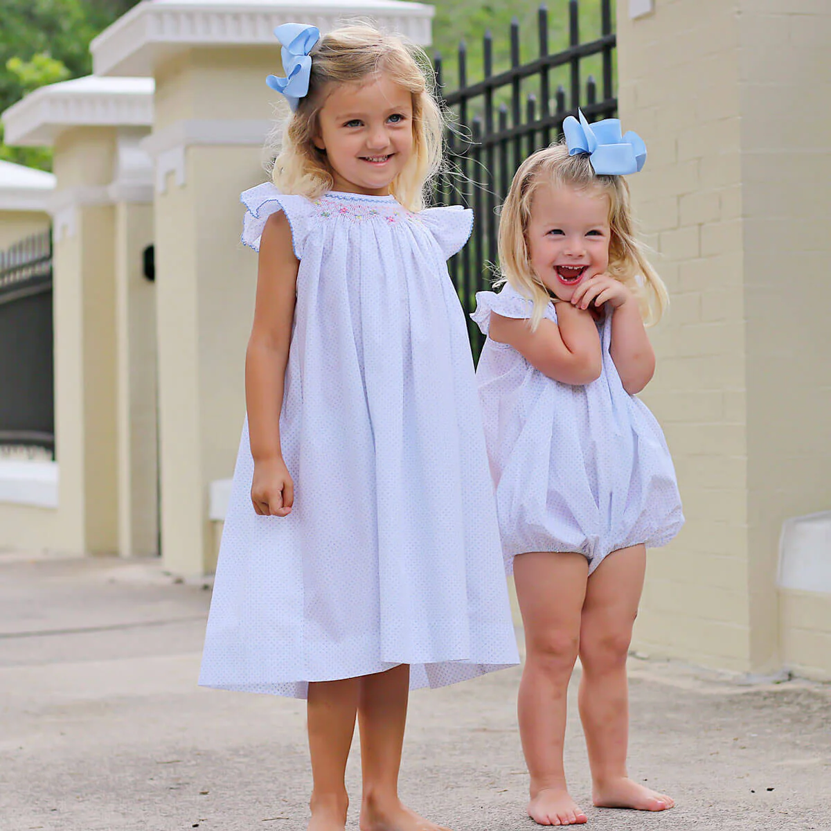 Light Blue Polka Dot Lucy Bubble - Image 6