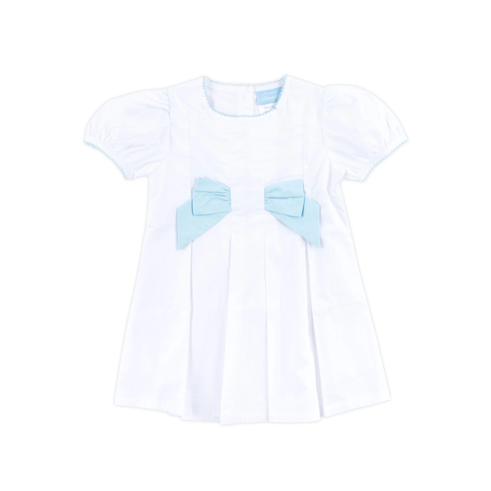White & Blue Isabella Dress