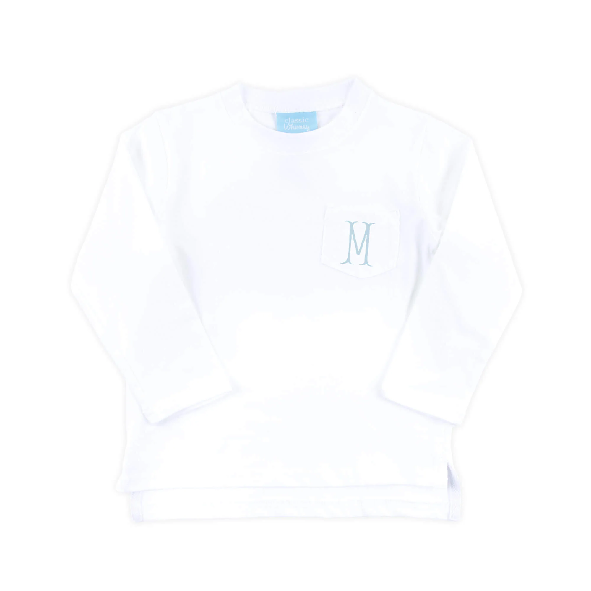 White Long Sleeve Pocket Shirt