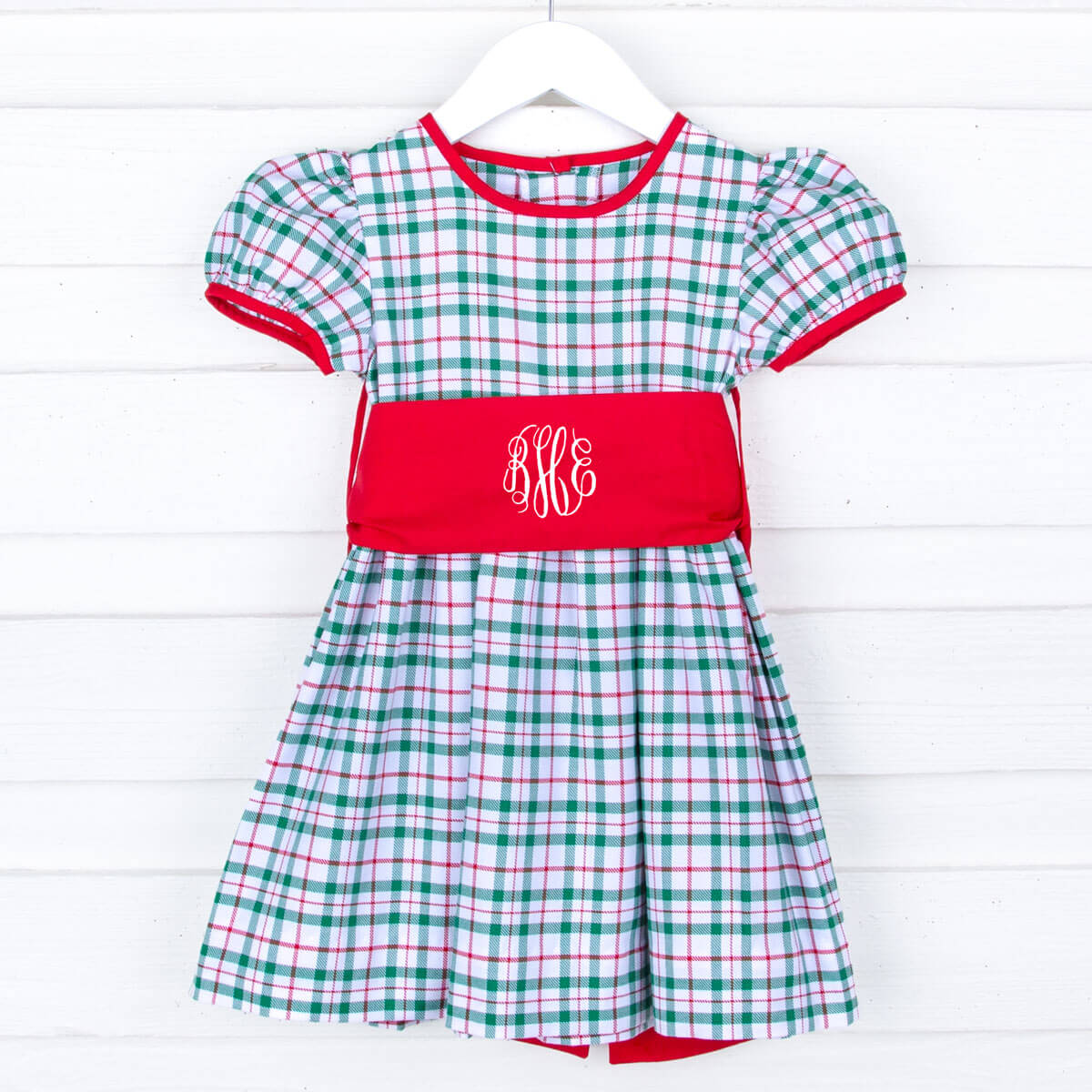Windsor Plaid Sash Dress - Image 3