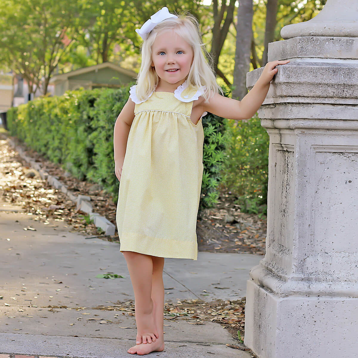 Yellow Gingham Lulu Dress