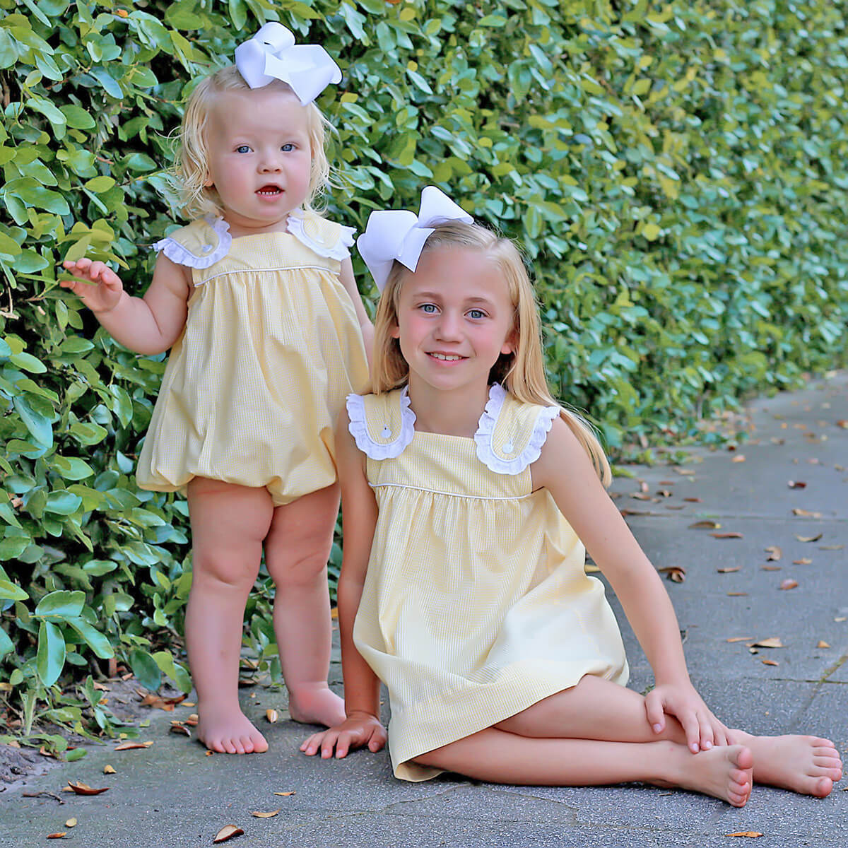 Yellow Gingham Lulu Dress - Image 4