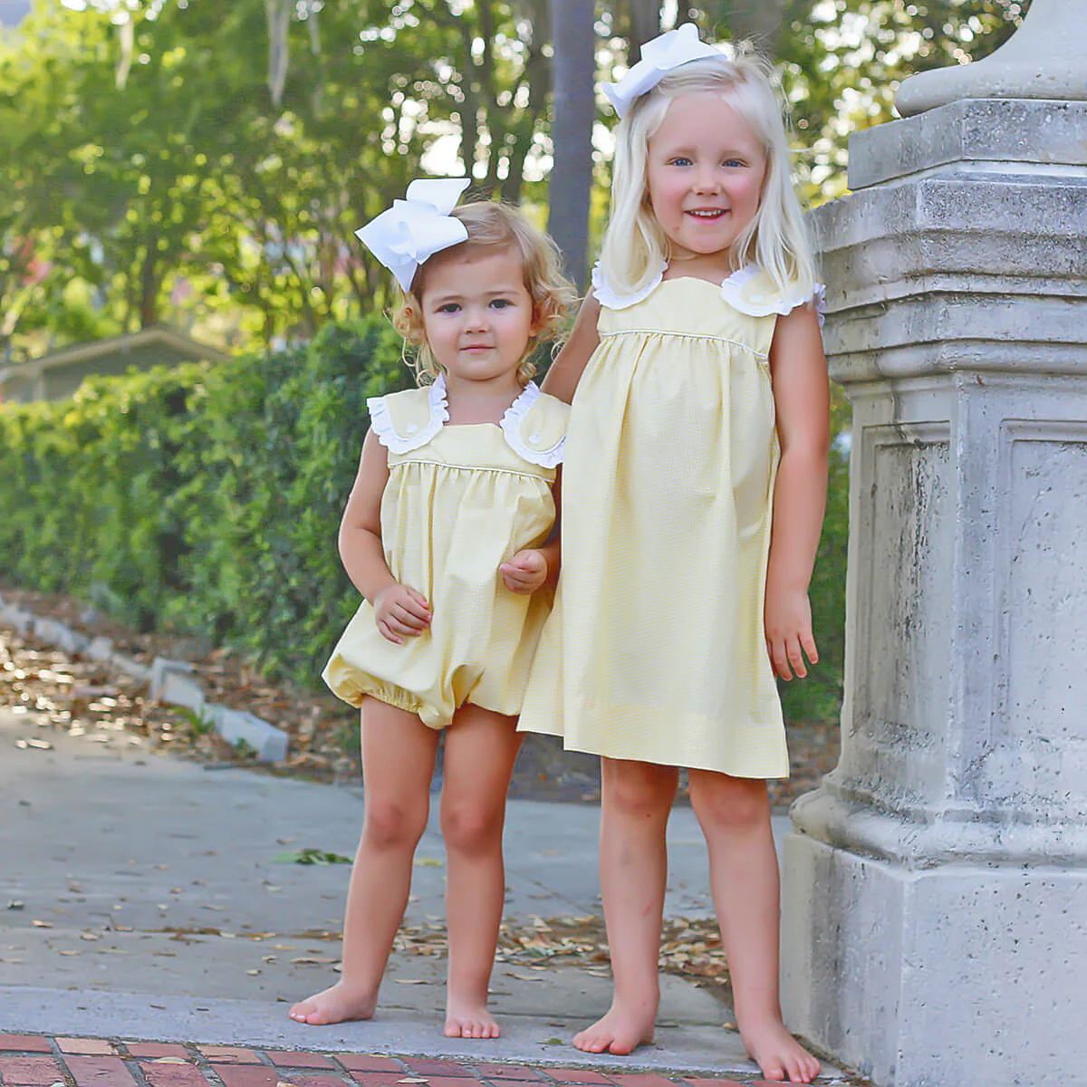 Yellow Gingham Lulu Dress - Image 5