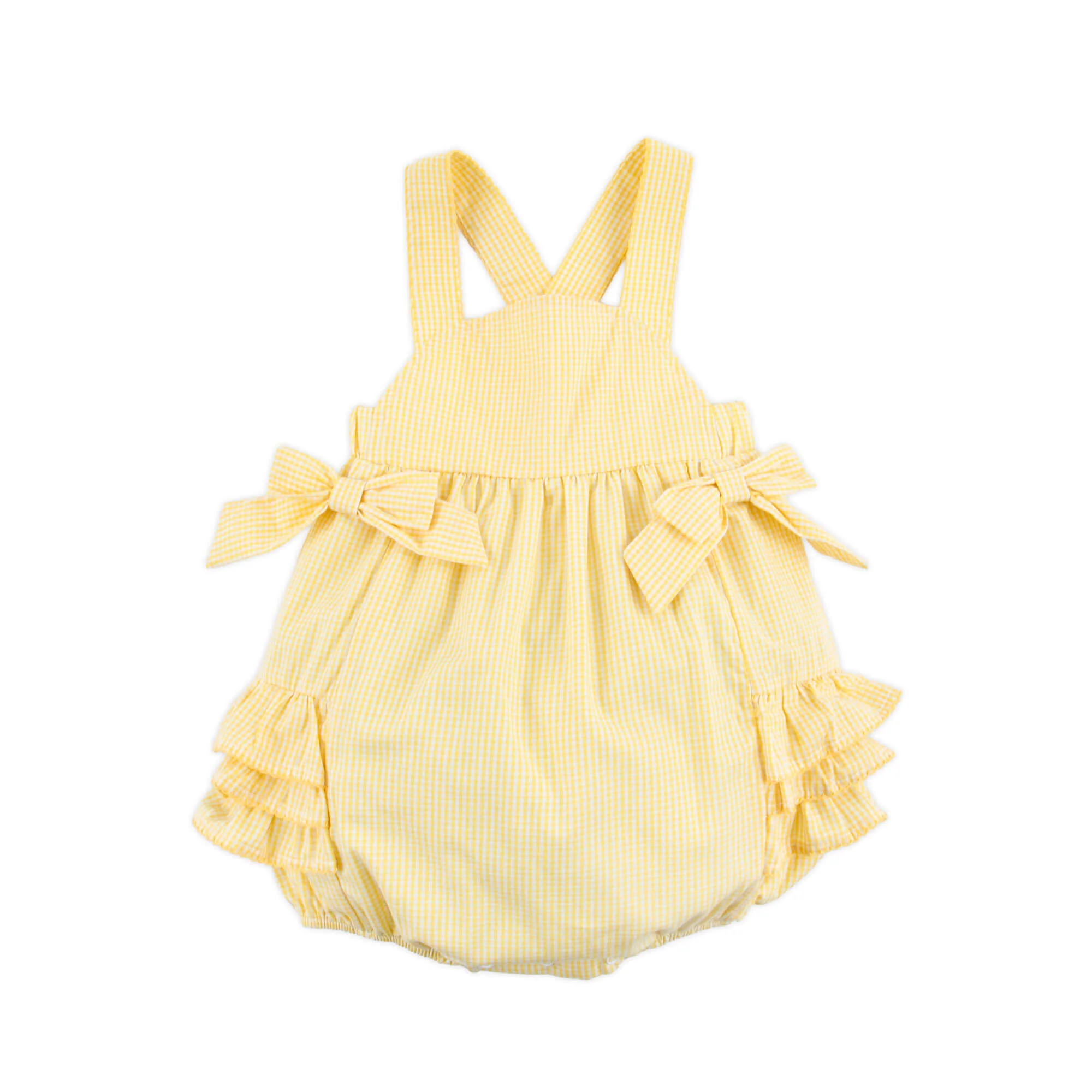 Yellow Gingham Skyler Bubble - Image 5
